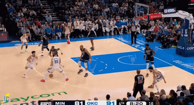 雷霆下半场逆转森林狼 亚历山大砍20+10引领胜利