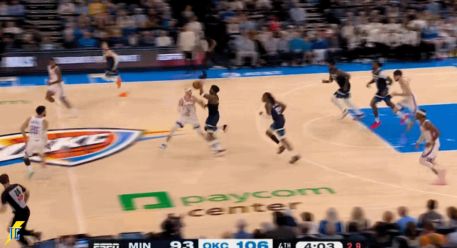 雷霆下半场逆转森林狼 亚历山大砍20+10引领胜利