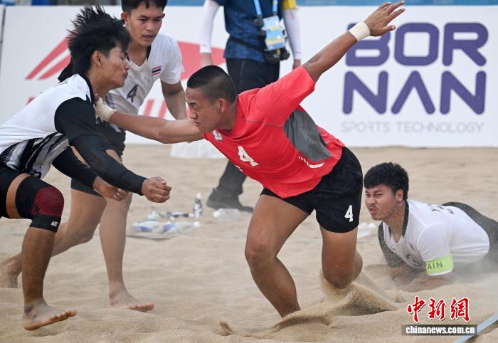 沙滩卡巴迪引爆亚沙会赛场 观众热情助力年轻选